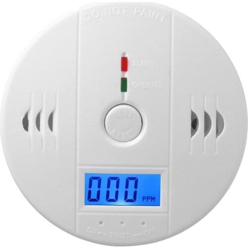 Sensitive Home CO2 Sensor Detector Wireless CO Carbon Monoxide Poisoning Smoke Gas Sensor Warning Alarm Detector LCD Indicator