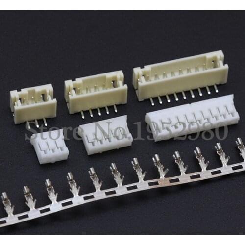 50 Set PH2.0 Connector 2.0mm Right Angle 2/3/4/5/6/7/8/9/10/11/12/13/14P ( Pin Header + Housing + Terminal )
