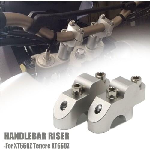 Motorcycle Accessories Handlebar Risers Clamp Mounting Mount Riser CNC Billet Aluminum For YAMAHA XT660Z Tenere XT 660 Z