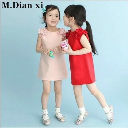 2019 New Fashion Childrens Clothing Baby Girl Summer Lovely Sleeveless Princess Girl Dress Princess Dress Blouse