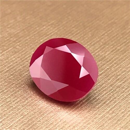 New arrival hot opaque red stone dignity deep red rose stones oval shape faceted stone beads for jewelry making diy