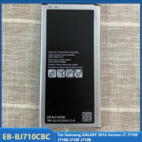 Original Replacement Phone Battery EB-BJ710CBC For Samsung GALAXY 2016 Version J7 SM-J7109 J7108 J710F J710K 3300mAh
