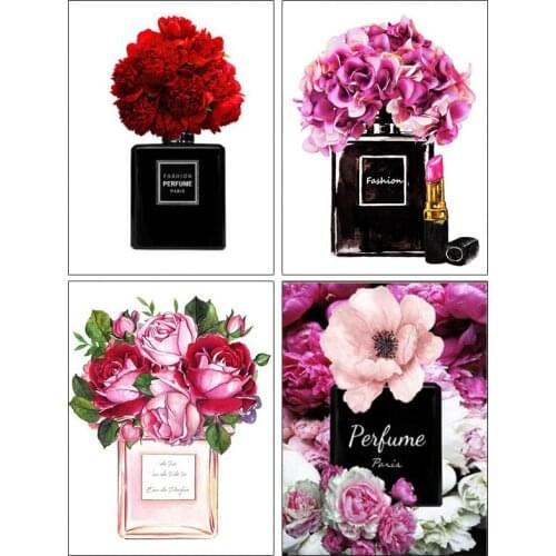 Perfume Lipstick High Heels Fashion art Decoration 5D mosaic DIY Diamond Painting Full Square Round Drill diamond embroidery