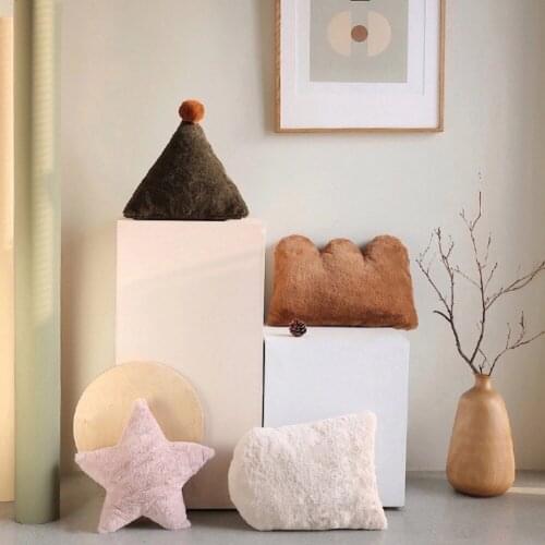 От храпа Plush Pillow Personalized Combination With Core Pink Five-Pointed Star Cushion Backrest INS Wind Irregular Alanna