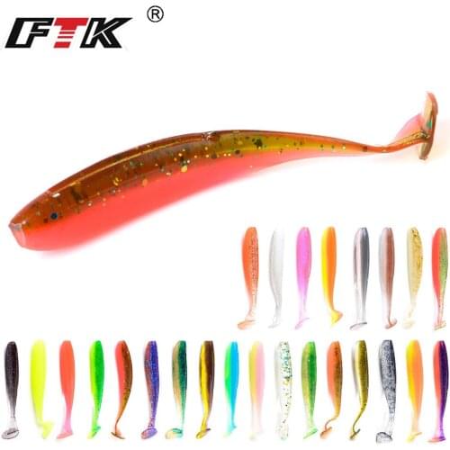 FISH KING 50mm 75mm 100mm Easy Shiner Fishing Lure Silicone Artificial Fishing Soft Bait Wobblers Carp Leurre Souple