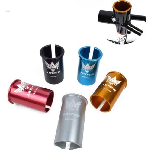 Q897 free shipping Aluminum alloy sit rod seat tube reducer 25.4 / 27.2 conversion sets 28.6 / 30.8 / 31.6 Multi-color optional