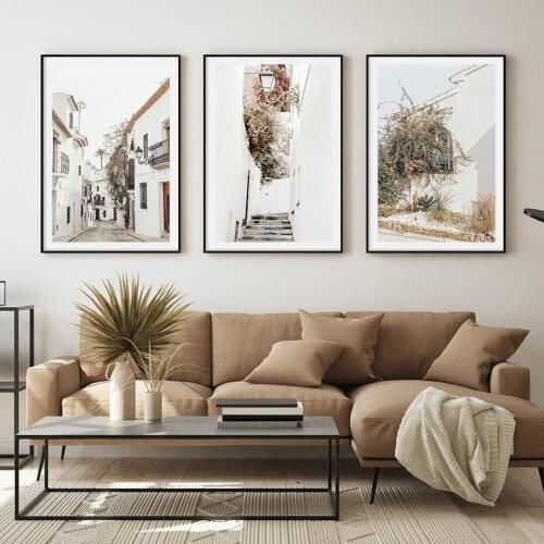 Modern Landscape Floral Boho Treavel Posters Canvas Painting Wall Print Picture for Living Room Modern Interior Home Decoration