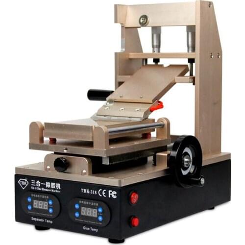 TBK-318 3 in 1 Vacuum LCD Screen Separator + Preheater +OCA Glue Polarizer RemoverMobile Phone LCD Screen Refurbish Machine