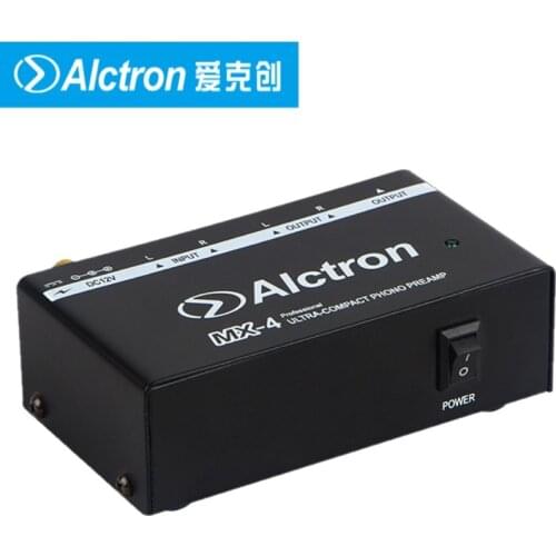 Alctron MX-4 Ultra-Compact Phono Preamp Professional Line Preamplifier bring record players output up to proper line level MX4