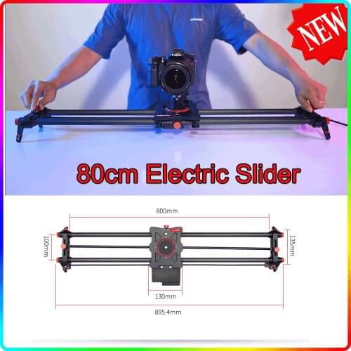 YELANGU 80CM Camera Slider Motorized App Control in Aluminum alloy with Super Silent Motor, 3-4 or 5 Axis Video Slider New