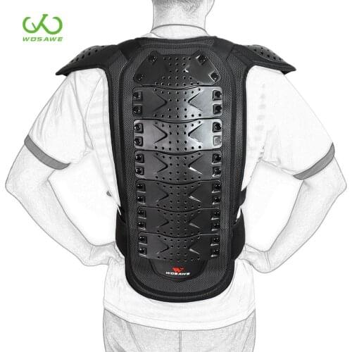 WOSAWE Adult Motocross Armor Jacket Full Body Protector Vest Armor Chest Spine Protective Gear Motorcycle Elbow Knee Guard Suit