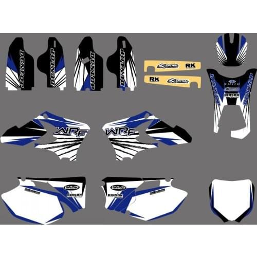 0494 NEW TEAM GRAPHICS BACKGROUNDS DECALS FOR WR250F WR450F WRF 250 450 2005 2006