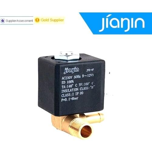 10pcs/lot,Origin JYZ-3 Normally Closed N/C AC 230V G1/8' Brass Iron Steam Water 2 Position 2 Way Electromagnetic Solenoid Valve