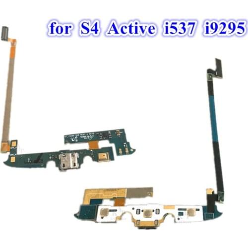 10Pcs OEM Charging Port Dock USB Flex Cable For Galaxy S4 Active i537 i9295 AT&T Charger Port Flex Cable Replacement Part