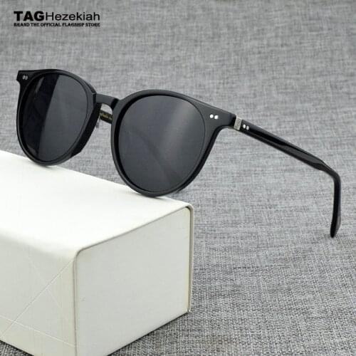 2020 luxury Brand Round polarized sunglasses Men Vintage sunglasses for women Acetate Retro Transparent sun glasses men OV5318U