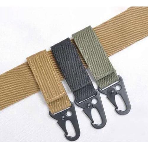 Climbing Accessory Outdoor Carabiner Strength Nylon Tactical Backpack Key Hook Webbing Hanging Belt Buckle Hang Camping Hiking