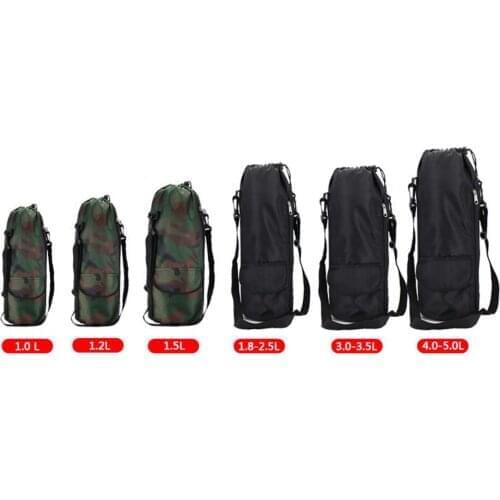 Water Bottle Pouch Case Cover w/ Adjustable Shoulder Strap Cooler Bag Daily Outdoor Activities Bottle Sleeve for Camping Hiking