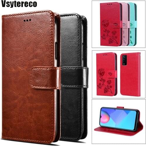 Business Leather Wallet Cover Case For Vivo Y52s Y53s Y73 Y70t Y72 Y11s Y20 Y12a i s Y1s Y30i Y50 Y51s Y52s Y70s Y73s Funda Capa