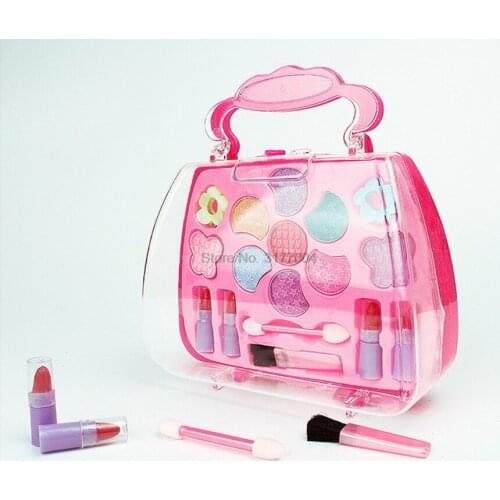 DHL 50set Princess Girls Simulation Dressing Table Makeup Toy Cosmetics Party Performances Dressing Box Children Christmas gift