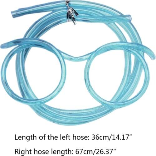 Q9QB Interesting Gadgets Extra Long Plastic Crazy Straws Assorted Colors Drinking Eyeglasses Straw for Meeting Fun Parties