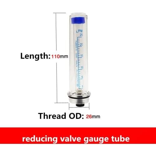 1PC Carbon Dioxide Meter Flow Gauge Argon Gas Meter Ar Accessories CO2 Flow Tube Floating Bead Pressure Reducing Valve Air Outle