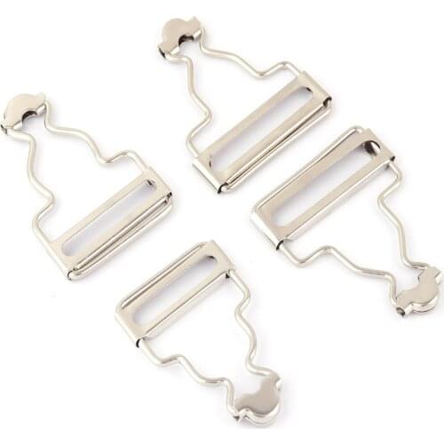 Metal Dungaree Buckle Fasteners Clip and Adjustment of Braces,Bag,Jackets,Overalls,Clothing,Jumpsuits Sewing Craft for Suspender