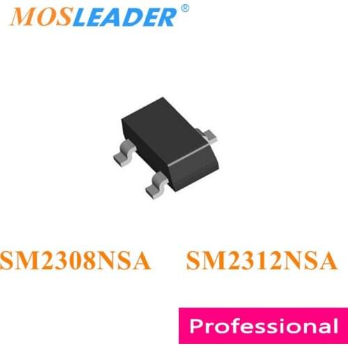 Mosleader SM2308NSA SM2312NSA SOT23 3000PCS SM2308NSAC-TRG SM2308 SM2312NSAC-TRG SM2312 N-CH 20V 30V Chinese High quality