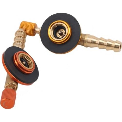 Stainless Steel Outdoor Camping Gas Stove Switching Charging Inflatable Valve Adapter Gas Cartridge Tank Cylinder Adapter