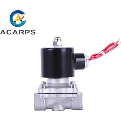 3/4" Stainless Steel Normally Closed Solenoid Valve Pipeline control switch valve water valve For Water Oil Air 220V
