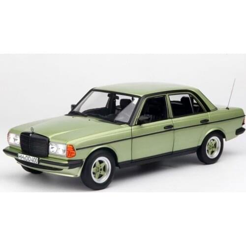 New 1:18 NOREV For BENZ 200 W123 1984 E Class Diecast Model Car Boys Girls Gifts Collection Ornament Display Green Metal,Plastic