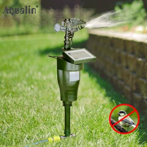 2018 New Arrival Solar Motion Eco-friendly Jet Spray Animal Repeller with Solar Panel Garden Pest Bird Control Repellent #31007