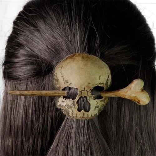 New Product Halloween Wooden Retro Decoration Hairpin Girl Halloween Atmosphere Plate Hair Headdress Holiday Decoration