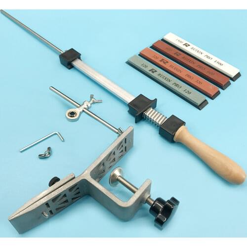 RUIXIN Professional Kitchen Knife Sharpener Whetstone Updated Multifunction Fixed Angle Sharpening System Apex Edge Honing Tools