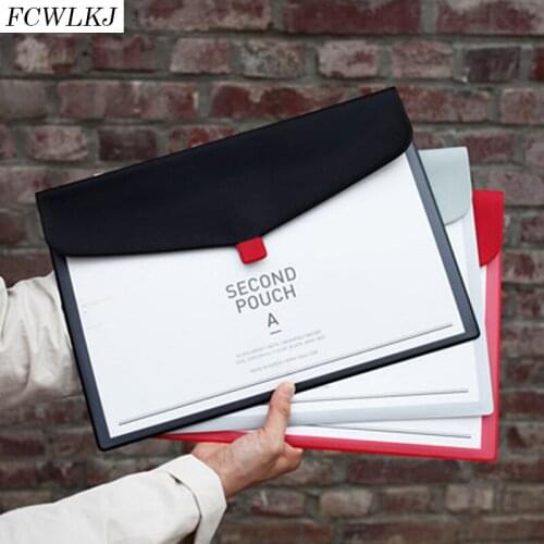 Translucent A4 Portable Briefcase Document Storage Bags Office Information Arrange Pencil Case Stationery Organizer Packages