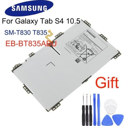 SAMSUNG Original Replacement Battery EB-BT835ABU For Samsung Galaxy Tab S4 10.5 SM-T830 T830 SM-T835 T835 Tablet Battery 7300mAh