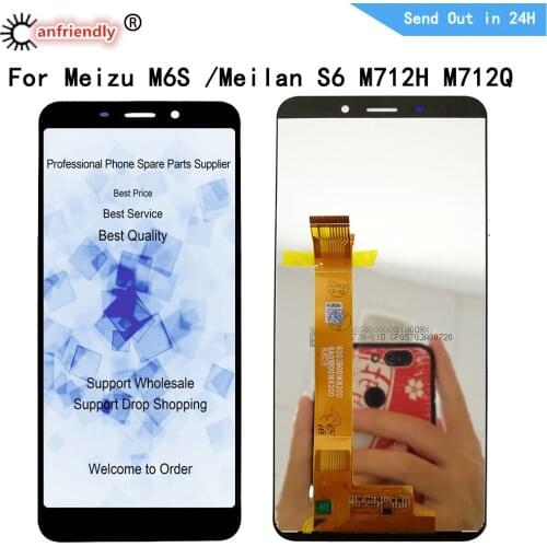 For Meizu M6s 5.7" Meilan S6 M712Q M712M M712 LCD Display+Touch Panel Glass Screen Replacement Digitizer with frame Assembly