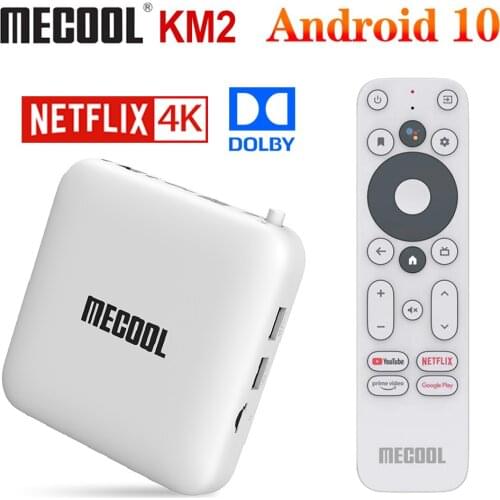 Global Mecool KM2 Netflix españa 4K TV Box Android 10 Google Certified 2GB8GB DDR4 Dolby Dual Wifi Prime Video TVBOX Set Top Box