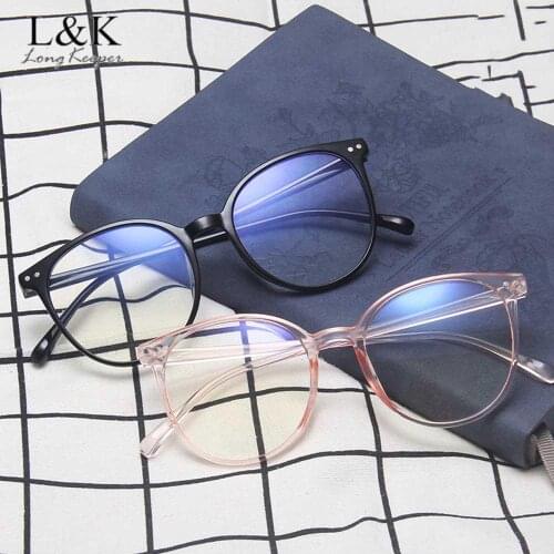 Unisex Anti Blue Light Glasses Frame Men Retro Round Clear Lens Computer Eyeglasses Women Blue Blocking Gaming Eyewear Oculos
