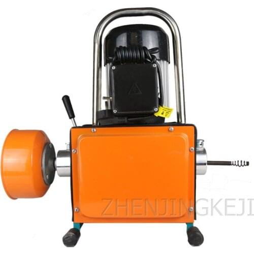 800W Pipeline Dredge Machine Super Waterproof Electric Professional High Power Sewer Tool Toilet Floor Drain Cleaning Artifact
