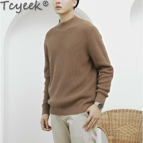 Quality High 200% Cotton Mens Sweater Pullover Men Korean Knitted Mens Sweaters Autumn Winter Vetement Homme LW55556644