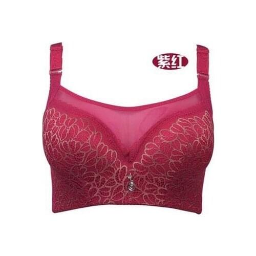 Mother plus Size Sexy Bra Brassiere 80 85 90 95 100 105 C DD E cup bra lace Super big Push Up Intimates women Top lingerie C3312