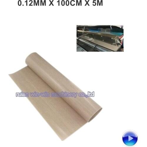 0.12mmx100cmx5m ptfe adhesive tape price no glue for bag making machine