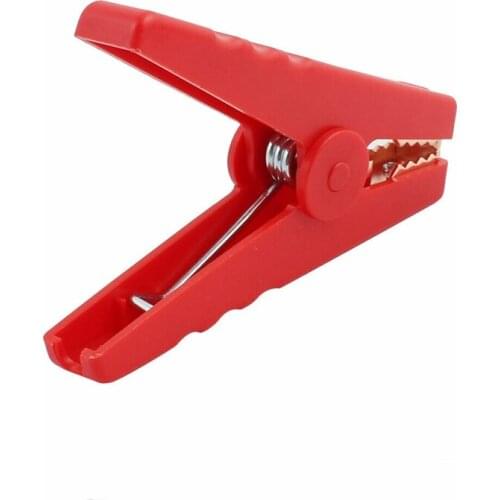 1pc Black 1pc Red 600A Emergency Alligator Battery Clamps Booster Battery Clips for Car Jump Portable Starter