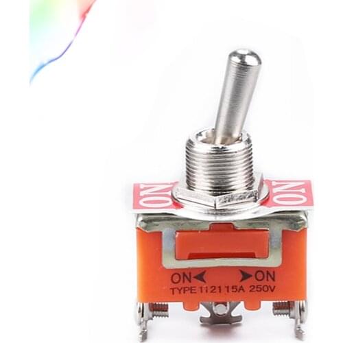 1pcs E-TEN1121 3-Pin SPDT 3 Terminal rocker switches ON-ON 15A 250V Toggle Switch Good Quality