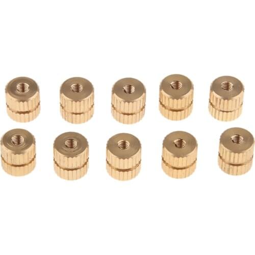 10pcs Baritone Knurled Screws Nut Replacement for Tuba Brass Instrument