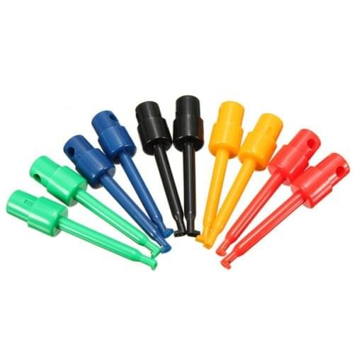 10pcs Large Size Round Single Hook Clip Test Probe for Electronic Testing