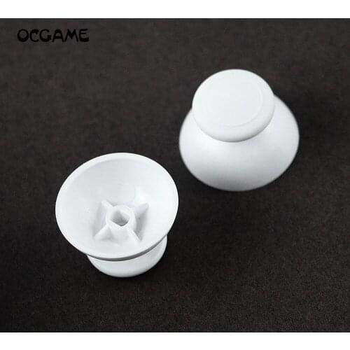200pcs/lot Big Hole White 3D Analog Cover Plastic Thumb stick Rocker Joystick Grip Cap Shell Caps For Wii U WiiU Pro Controller