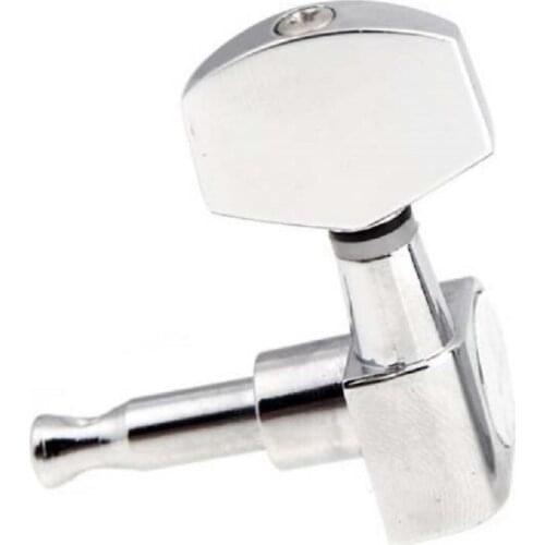 3L 3R Chrome Electric Acoustic Strings of mechanical Guitar Tuning Pegs Tuners Silver