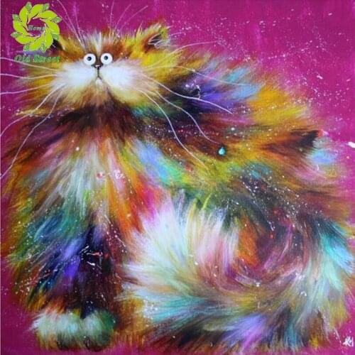 Old Street Home Animals Cat Diamond Painting Diamond embroidery 5d diy full square diamond mosaic diamond paint daimond painting