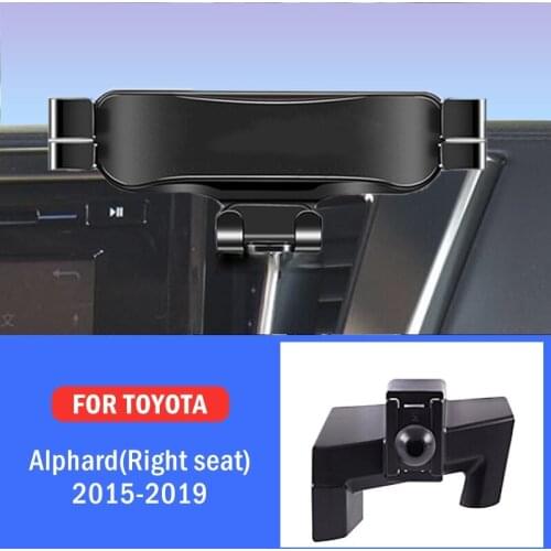 Car Mobile Phone Holder For Toyota Alphard Right Hand Drive 2015-2019 Mounts Stand GPS Navigation Bracket Car Accessories